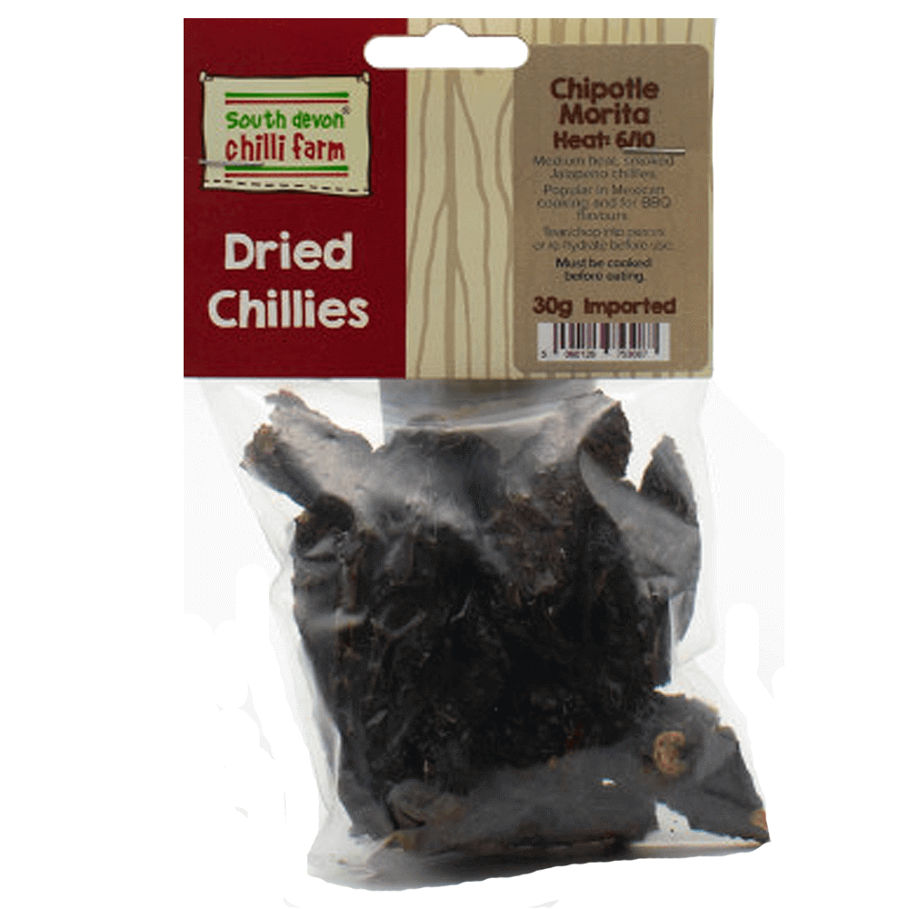 South Devon Chilli Farm Chipotle Morita Whole Dried Chilli 30g